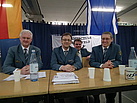 Der Wahlvorstand: von links Dr. Schliwienski, Herr Mühlenbeck, Herr Craghs und Herr Schöpper